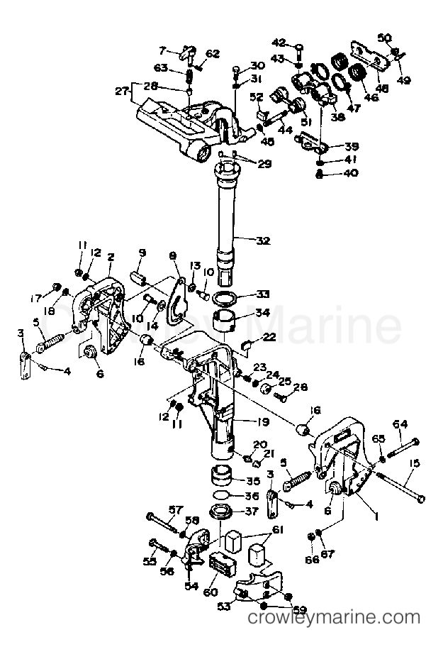 Yamaha Motors FT9.9ELH - BRACKET 1