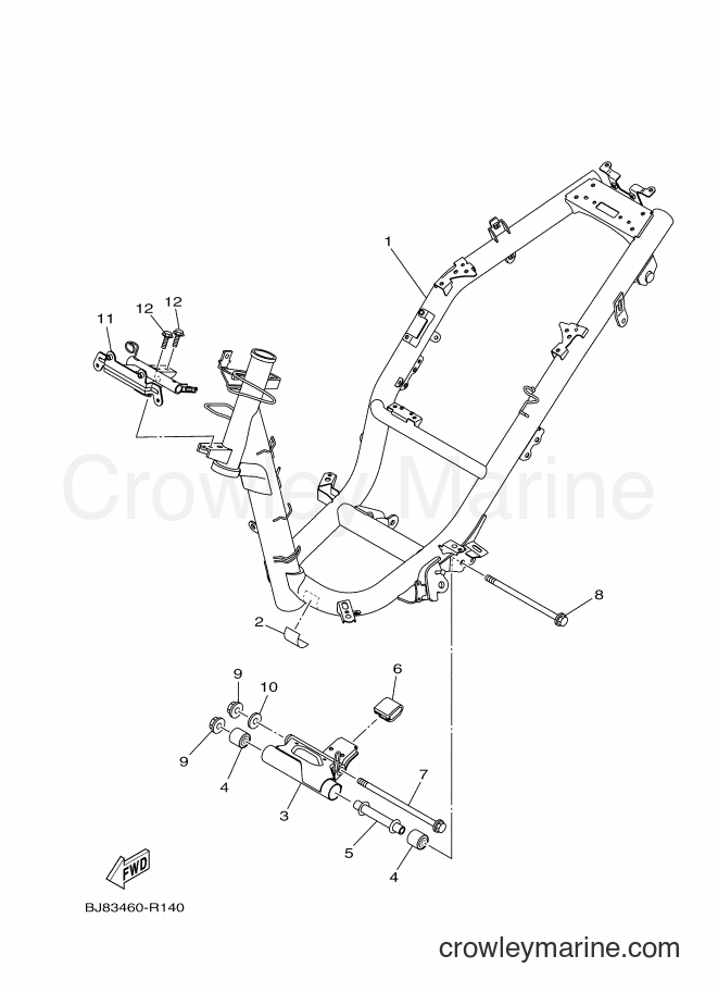 2017 Street Bike LNC125 - LNC125 (BJ85) [010] - FRAME