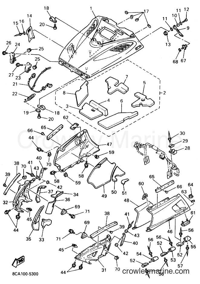 Yamaha Motors VX600ST (8CE2) [010] - SHROUD