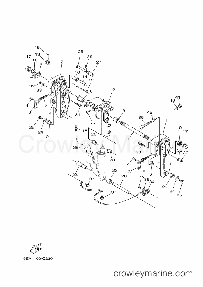 Yamaha Motors T9.9XPB-2016 (6EA4) [170] - BRACKET 1