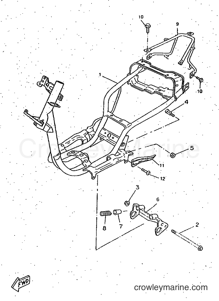 1997 Scooter CW50RSP - CW50RSP (4UR7) [999] - FRAME