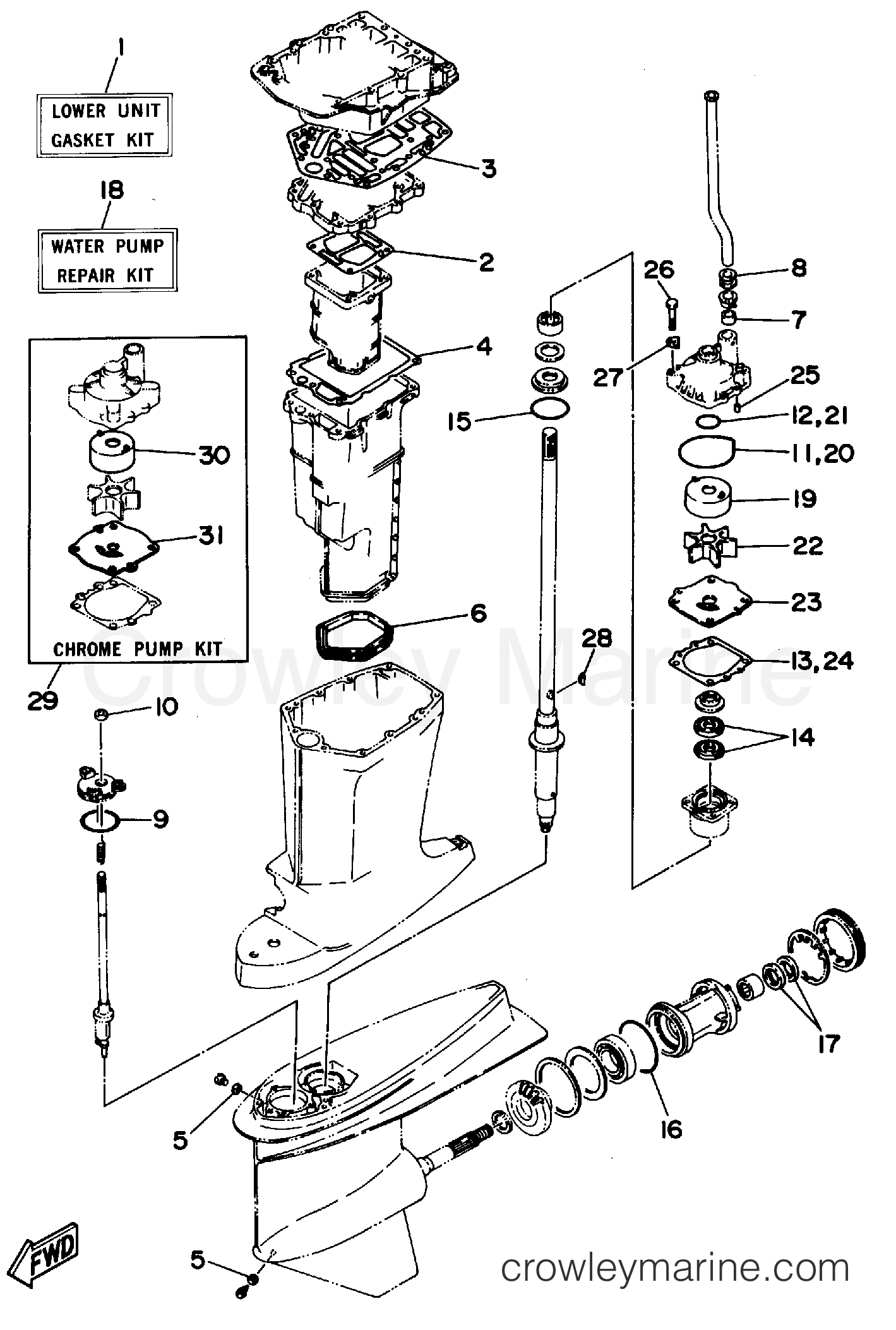 Yamaha Motors 175TXRS - REPAIR KIT 2