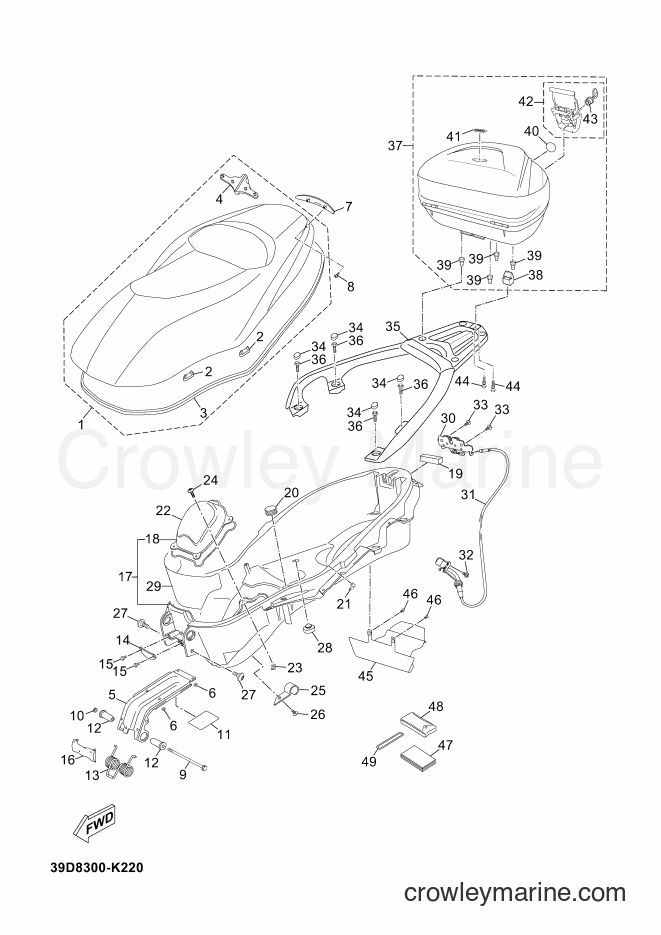 2011 Scooter YP125RA - YP125RA (39D8) [060] - SEAT