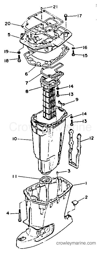 Yamaha Motors 90TLRR - UPPER CASING