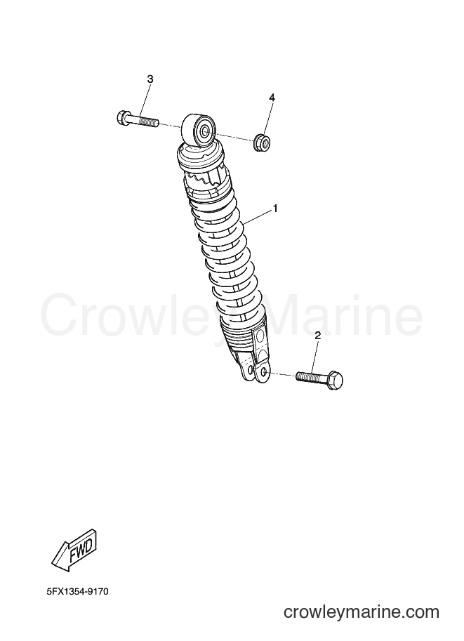 2005 Scooter CW50RS - CW50RS (2B14) [020] - REAR SUSPENSION