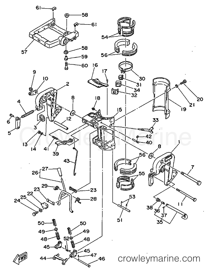 Yamaha Motors E8D (677) [03B] - BRACKET 1