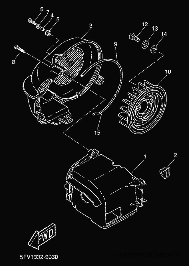 2000 Scooter YH50 - YH50 (5FV3) [020] - AIR SHROUD & FAN