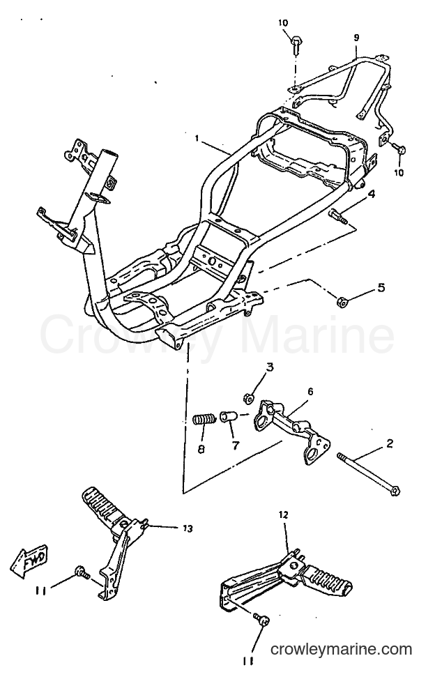 1998 Scooter CW50RSX - CW50RSX (5DY1) [999] - FRAME