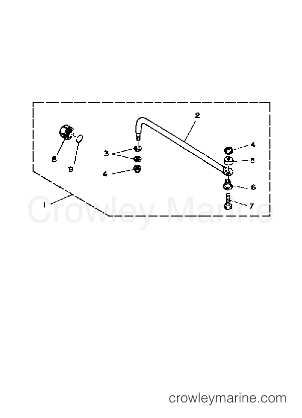 Yamaha Motors 175ETLJ - STEERING GUIDE ATTACHMENT