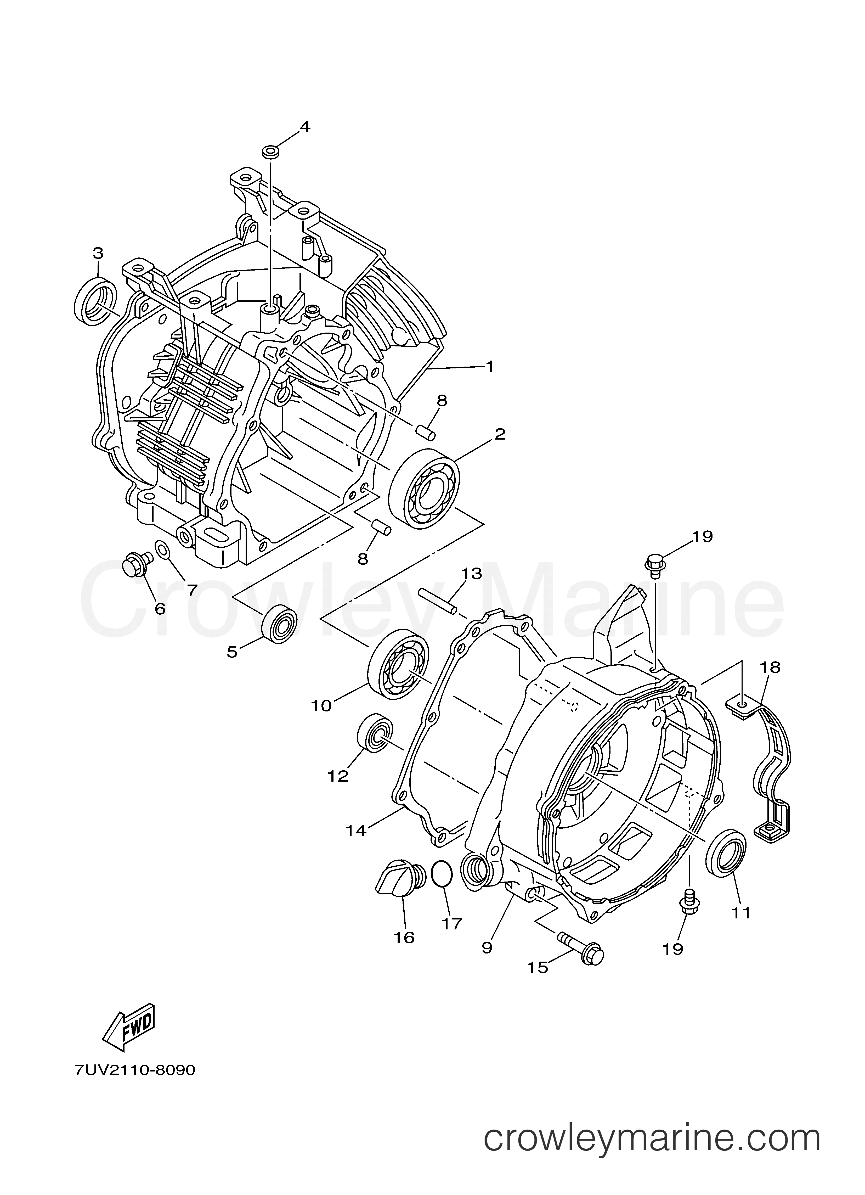 Yamaha Motors EF4600AX - CRANKCASE
