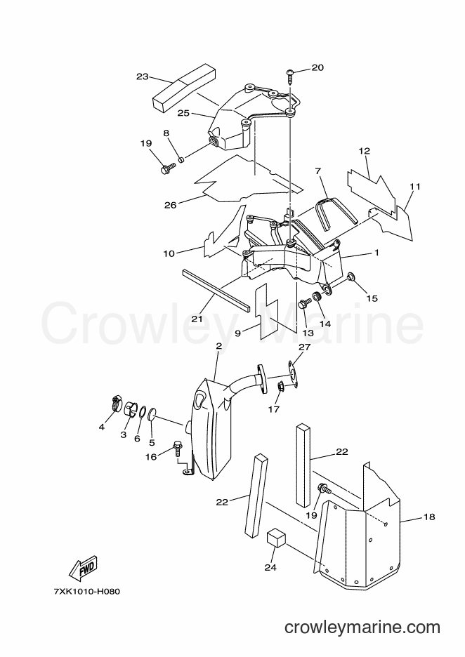 2012 Snowblower YU240 - YU240 (7XK1) [010] - EXHAUST