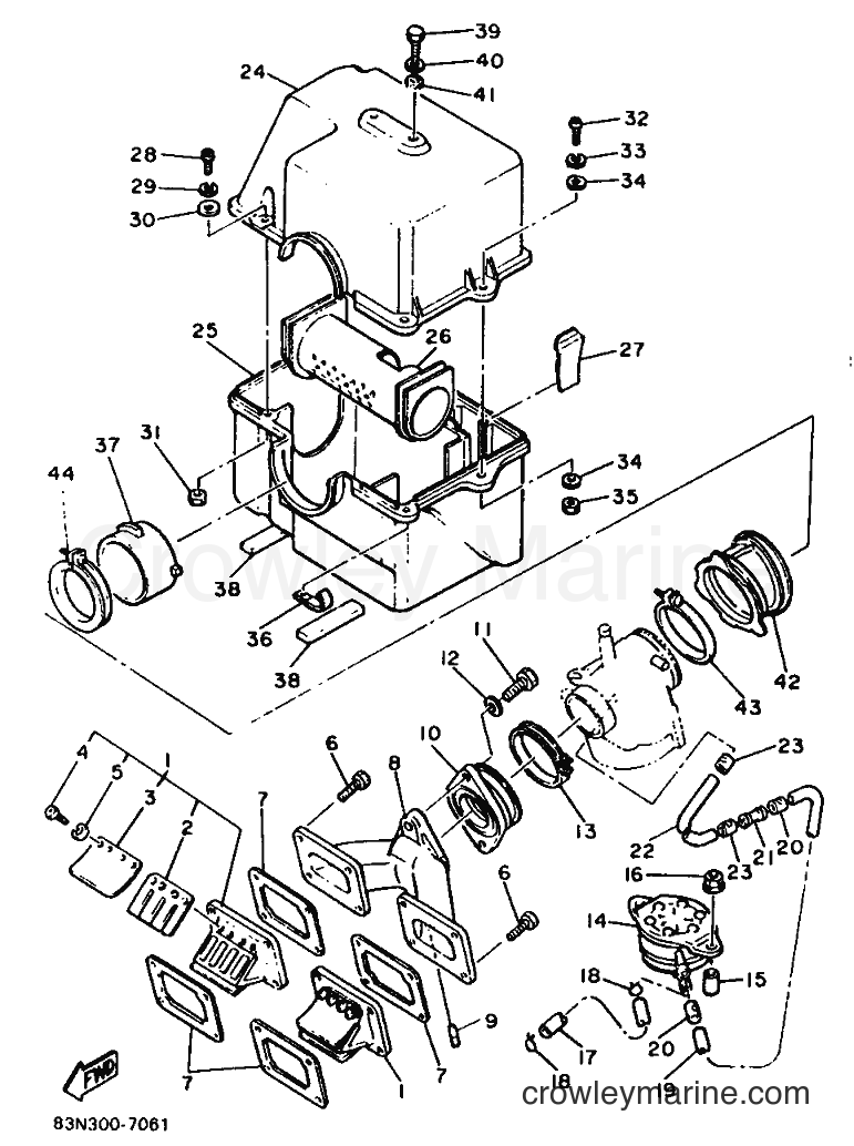 1990 Snowmobile XL540 - XL540 (86L2) [010] - INTAKE