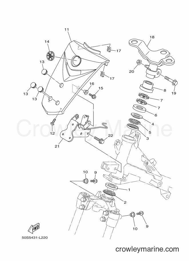 Yamaha Motors T110LSE (50S6) [010] - STEERING 2