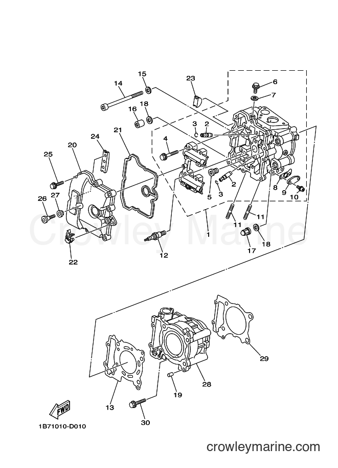 2012 Maxi-Scooter CP250 - CP250 (1B7C) [010] - CYLINDER