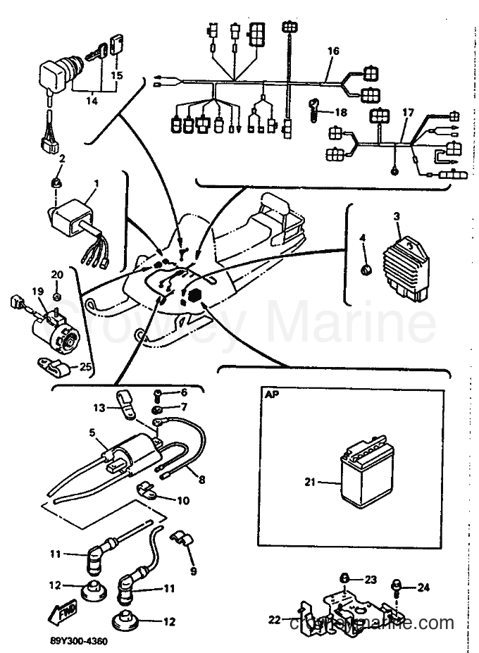 1995 Snowmobile ET410TR - ET410TR (89Y4) [010] - ELECTRICAL 1