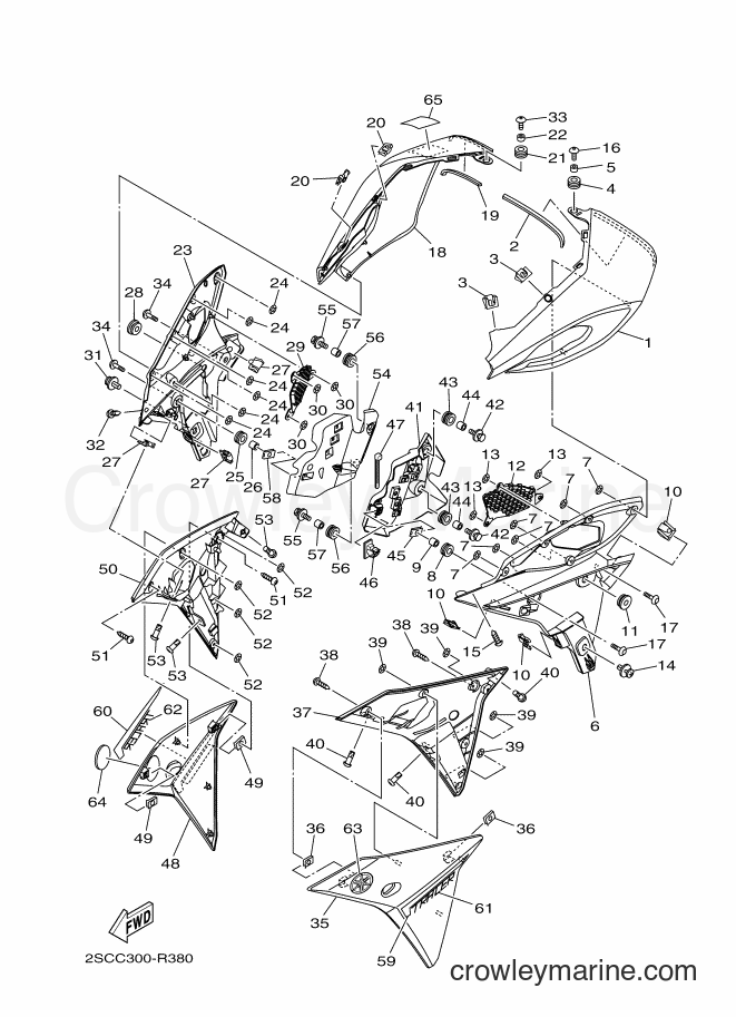 2016 Street Bike MT09TRA - MT09TRA (2SCC) [010] - COWLING
