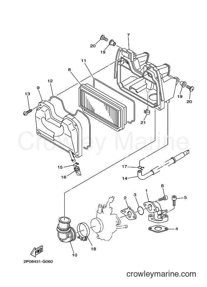 Yamaha Motors T110SE (2P09) [010] - INTAKE