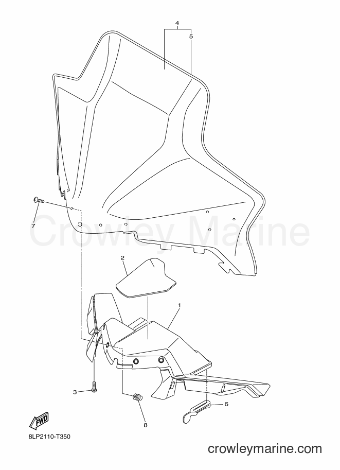 Yamaha Motors VK10G (8LP2) [020] - WINDSHIELD