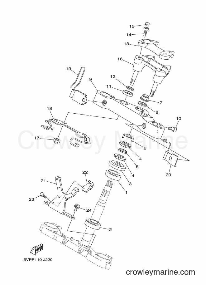 2011 Cruiser XV1700ATS - XV1700ATS (2D9P) [020] - STEERING