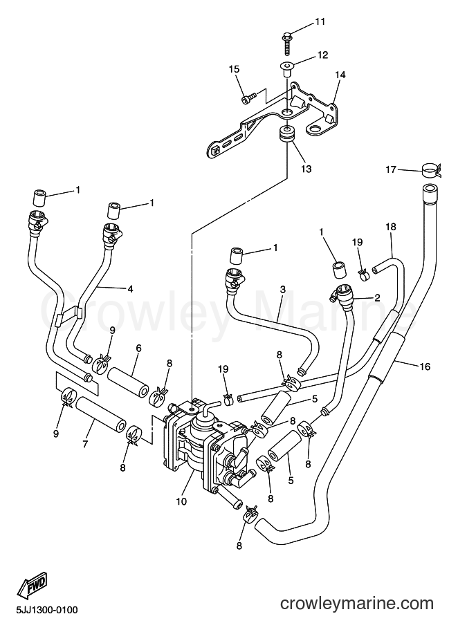 2001 Sport Bike YZF-R1 - YZF-R1 (5JJA) [010] - AIR INDUCTION SYSTEM
