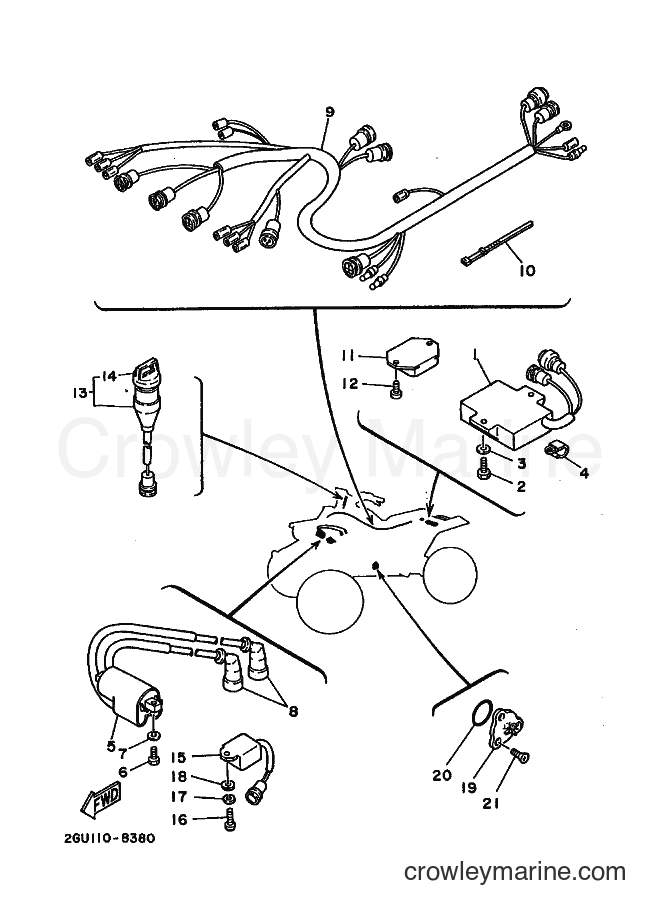 1988 ATV YFZ350U - YFZ350U (2GU0) [030] - ELECTRICAL 1