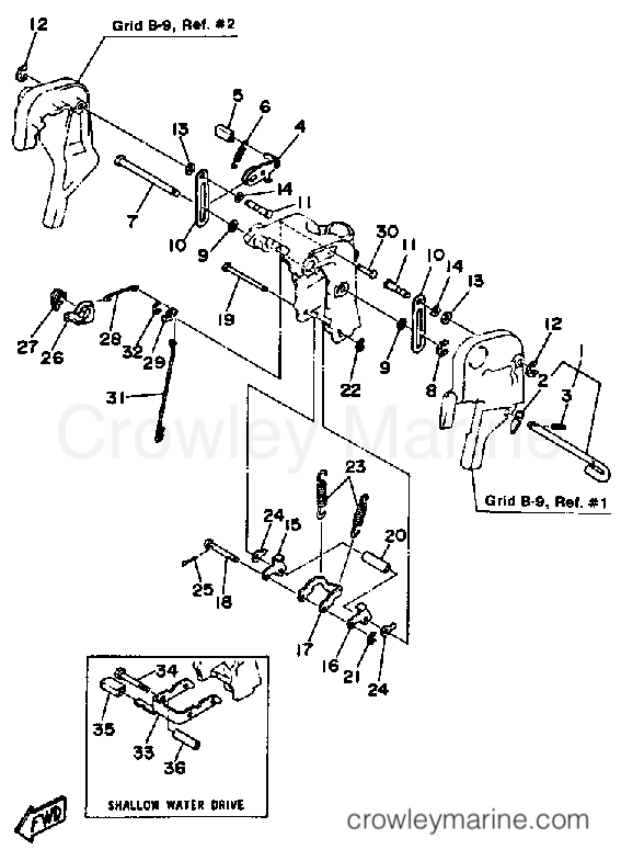 Yamaha Motors 40LH - BRACKET 2