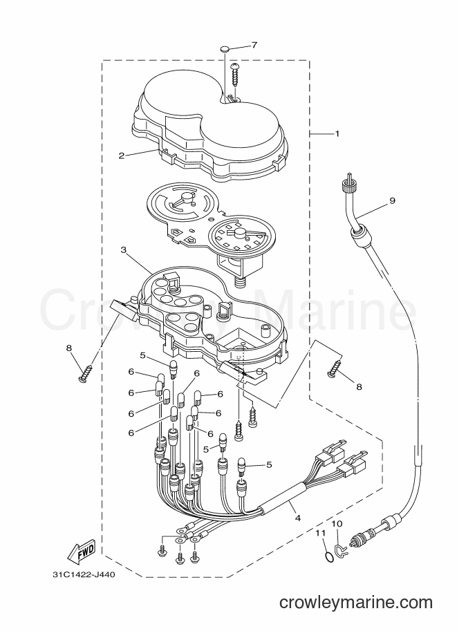 Yamaha Motors T115E (31C1) [010] - METER