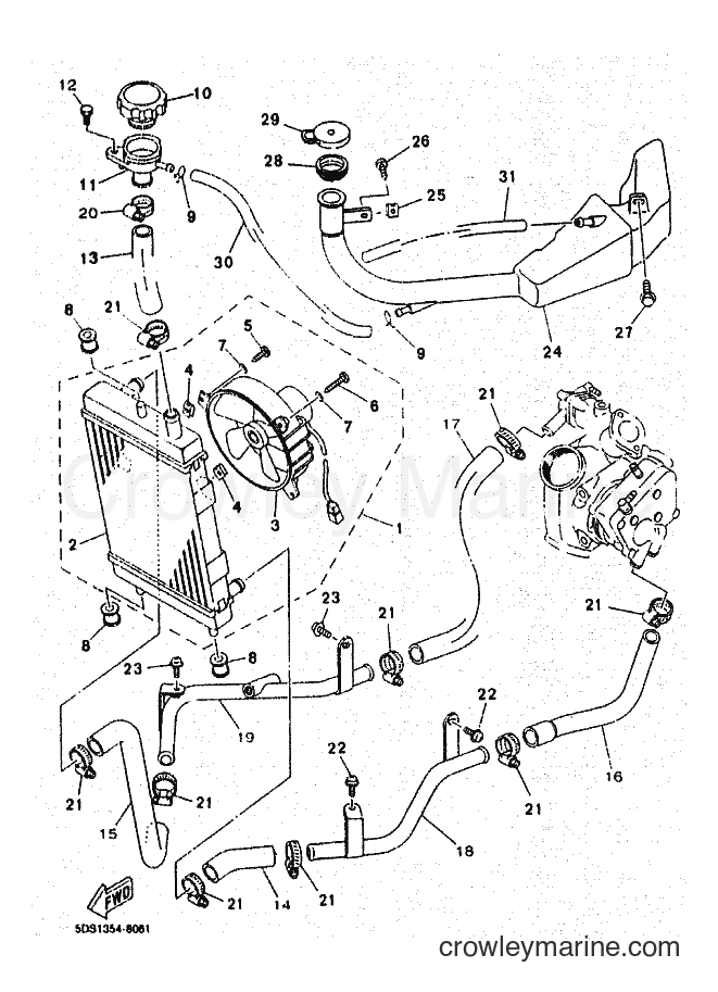 Yamaha Motors YP125E (5DSJ) [999] - RADIATOR