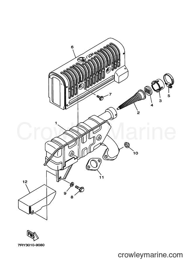 2015 Snowblower YT1280EX - YT1280EX (7BE2) [010] - EXHAUST