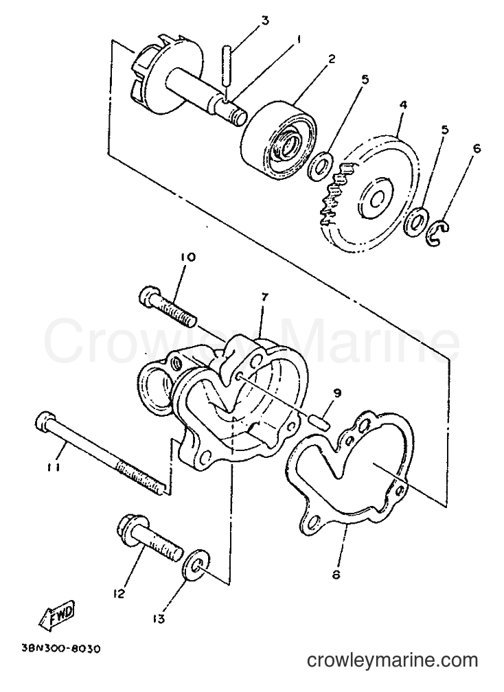 Yamaha Motors TDR125 (3XD1) [999] - WATER PUMP