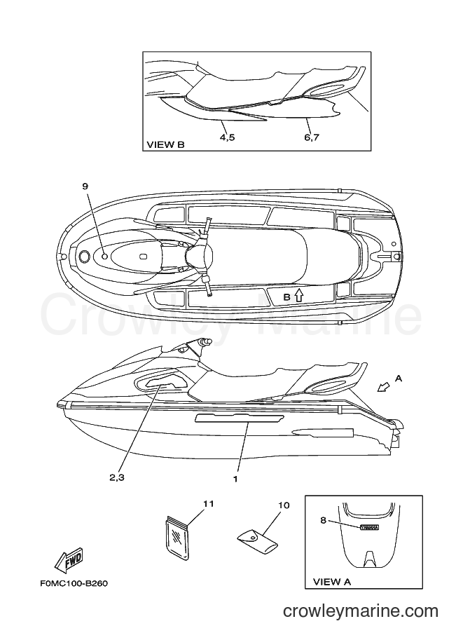 Yamaha Motors JET FOR XL700 (67EJ) [010] - GRAPHICS