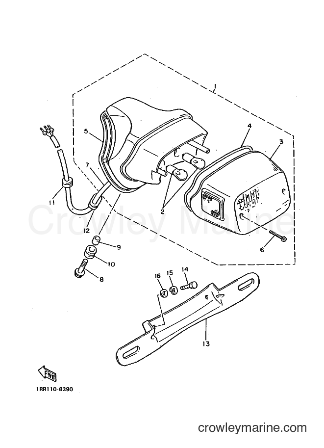 1988 Cruiser XV1100 - XV1100 (3CH0) [010] - TAILLIGHT