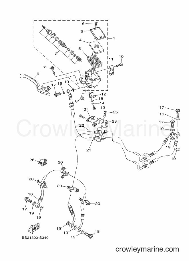 2018 Street Bike MTN850D - MTN850D (B6C3) [010] - FRONT MASTER CYLINDER