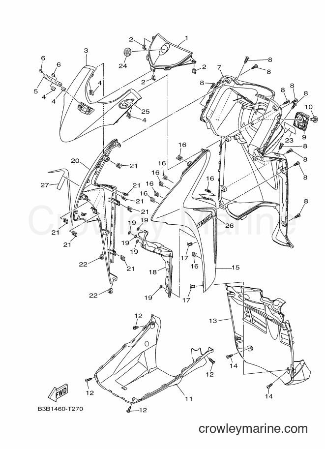 2018 Scooter LNY125 - LNY125 (B3B1) [010] - LEG SHIELD