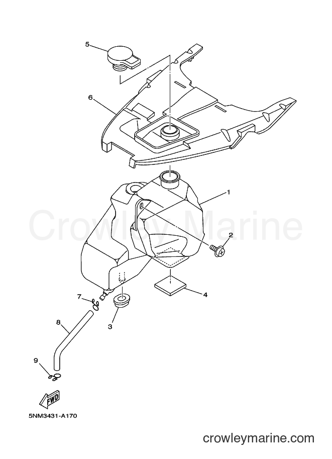 2002 Scooter JZ120F - JZ120F (5NM4) [010] - OIL TANK