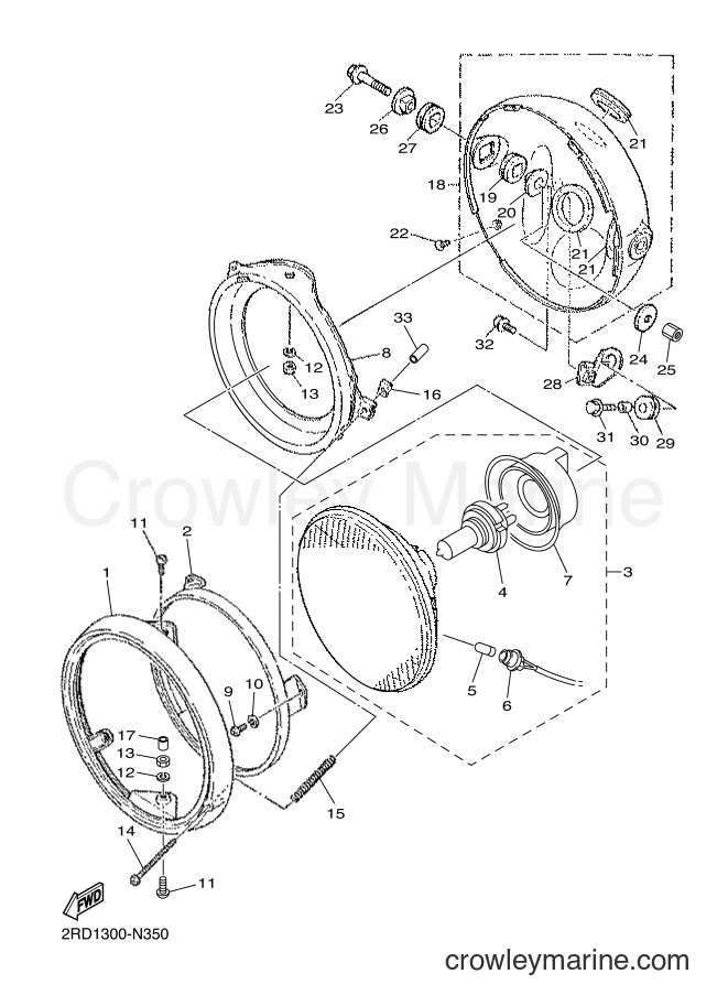 2014 Street Bike SR400 - SR400 (2RD1) [010] - HEADLIGHT