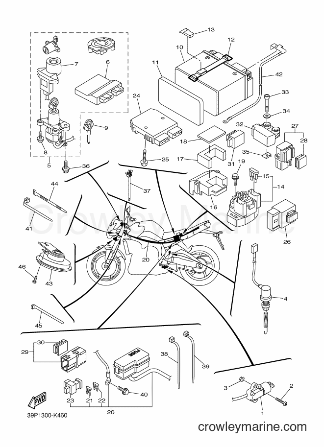 2012 Street Bike FZ8-N - FZ8-N (39PB) [050] - ELECTRICAL 2