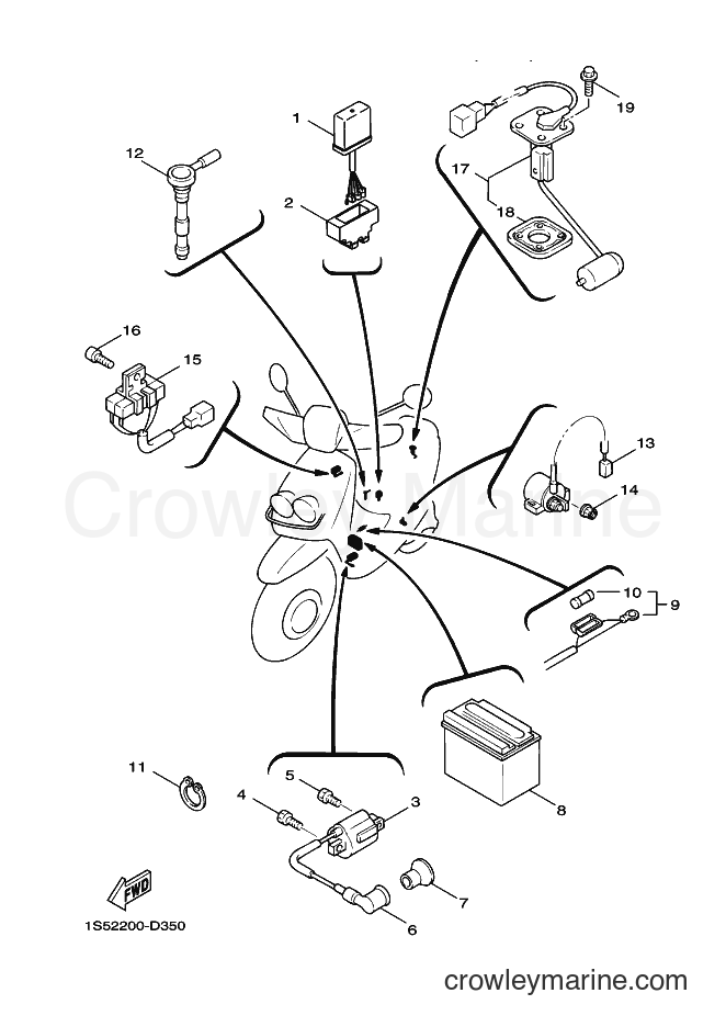 Yamaha Motors YW100 (1S54) [010] - ELECTRICAL 1