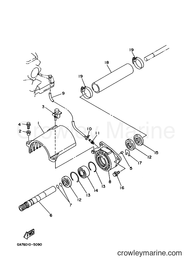 Yamaha Motors WB700 (GA7D) [99A] - JET UNIT 2