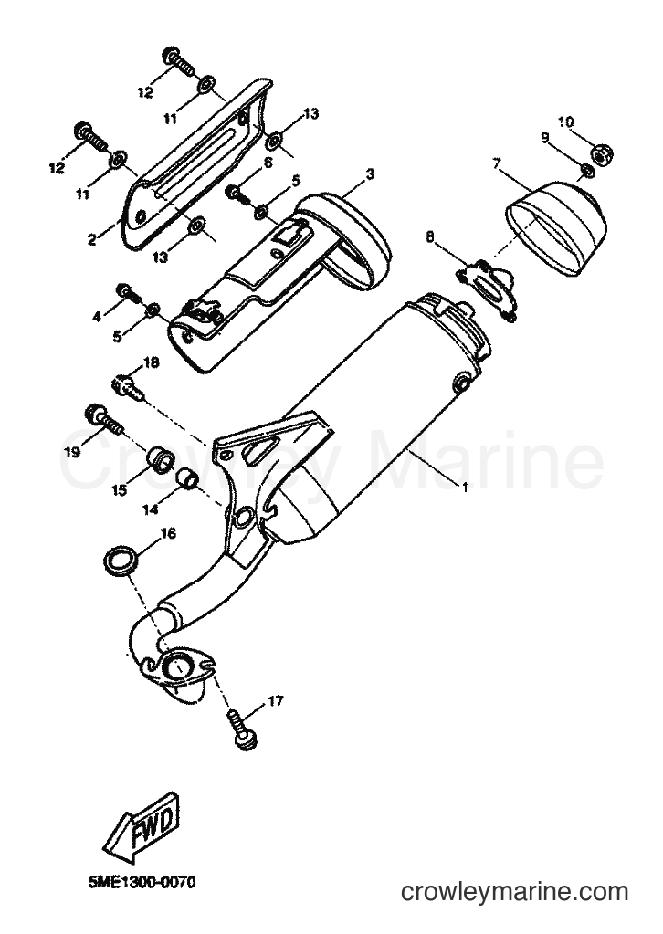 2000 Scooter YQ100 - YQ100 (5ME1) [060] - EXHAUST
