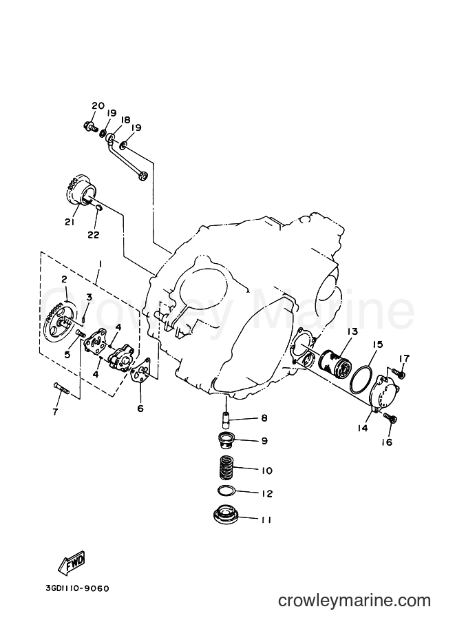 Yamaha Motors YFM350 (1BS8) [010] - OIL PUMP