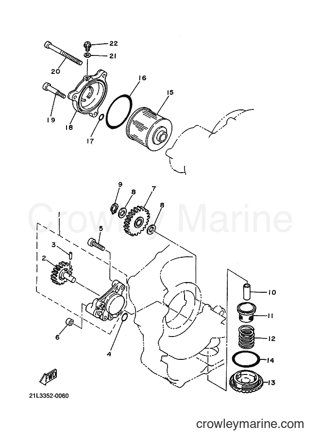 Yamaha Motors SR250 (21L3) [010] - OIL PUMP