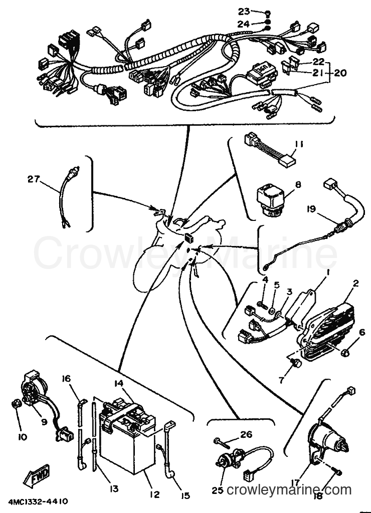 1994 Cruiser XV535S - XV535S (4MC2) [999] - ELECTRICAL 1