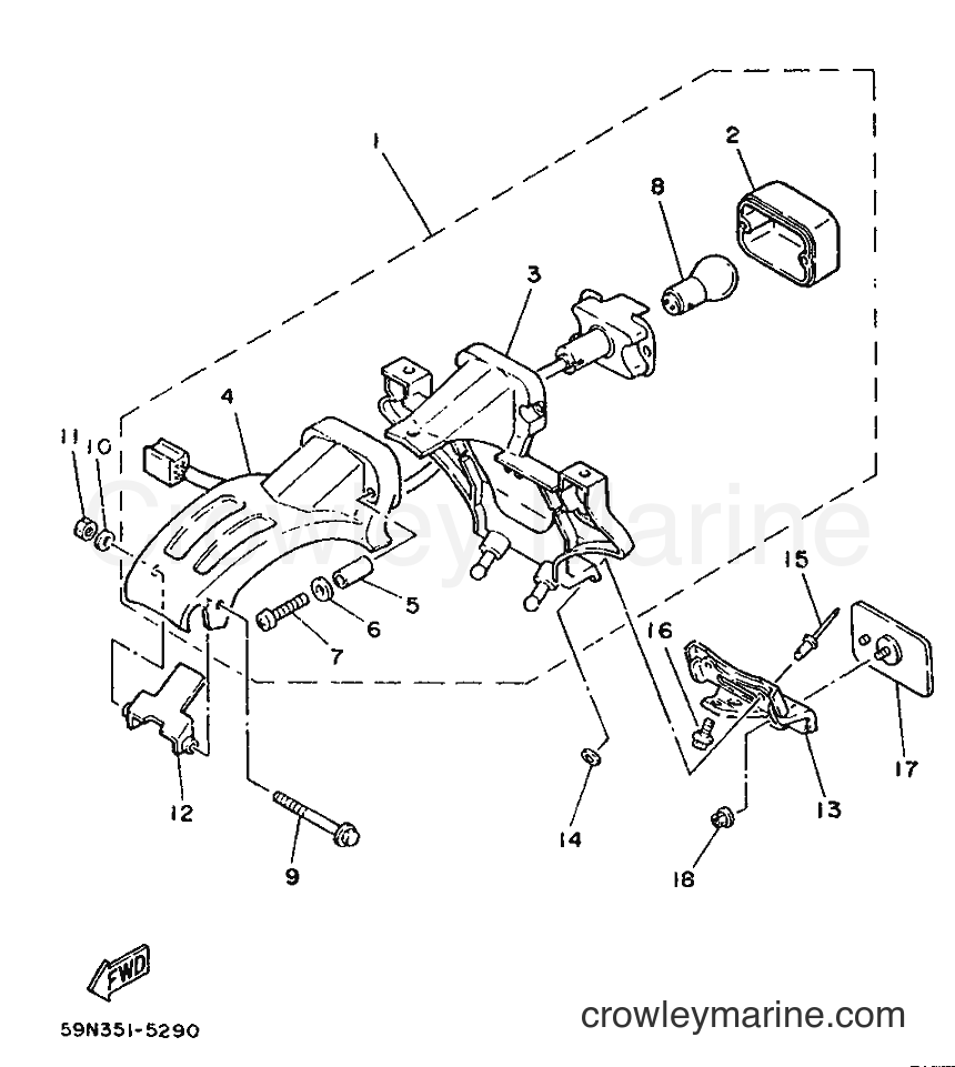 Yamaha Motors TY250 (59N) [999] - TAILLIGHT