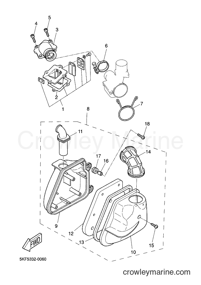 Yamaha Motors YQ50 (5PE5) [020] - INTAKE