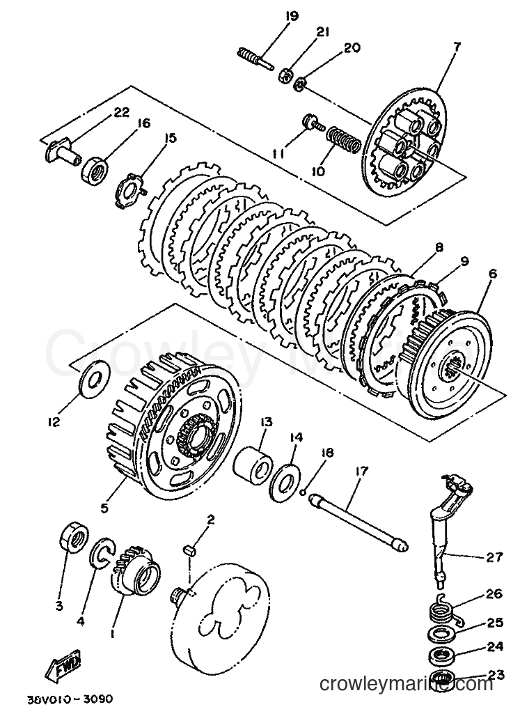1988 Dirt Bike TY250 - TY250 (59N) [99A] - CLUTCH