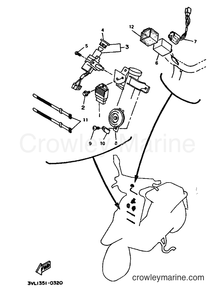 1992 Scooter CW50 - CW50 (3WV2) [999] - PARTIE ELECTRIQUE 1