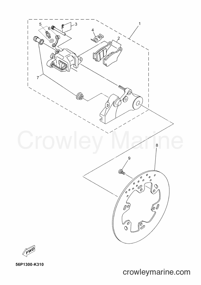2012 Dirt Bike XT660ZA - XT660ZA (2BE1) [010] - REAR BRAKE