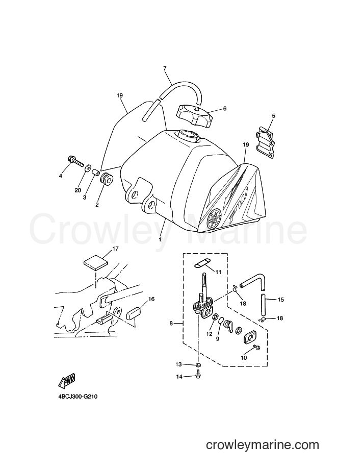 Yamaha Motors PW80 (4BCJ) [010] - FUEL TANK