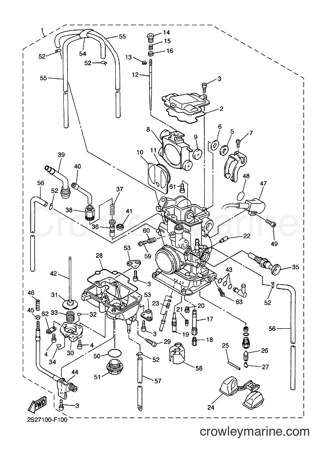 2013 Dirt Bike YZ250F - YZ250F (17DJ) [010] - CARBURETOR